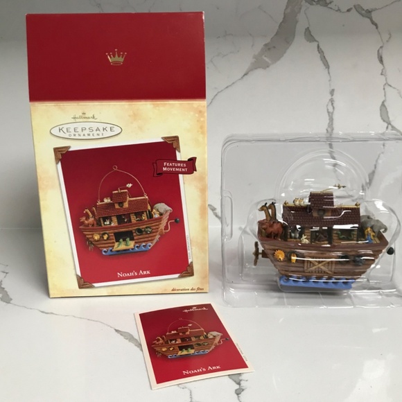 Hallmark Keepsake Noah’s Ark Christmas Ornament 2004Handcrafted NIB - Picture 5 of 7
